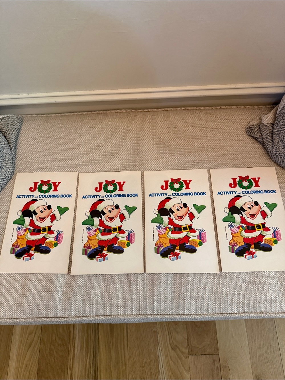 Set of 4 Vintage Holiday Joy Activity & Coloring Book
